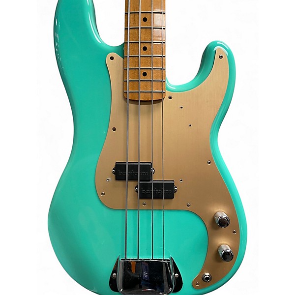 Used Fender Vintera 50s Precision Bass Seafoam Green Electric Bass Guitar