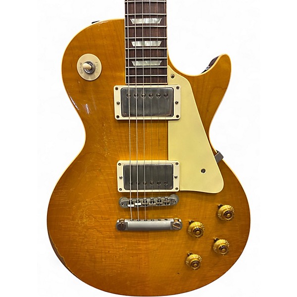 Used 2023 Gibson Custom Shop '58 Les Paul Heavy Aged Lemonburst Solid Body Electric Guitar