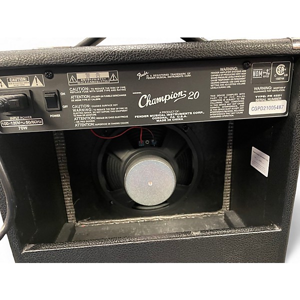 Used Fender Champion 20 Guitar Combo Amp