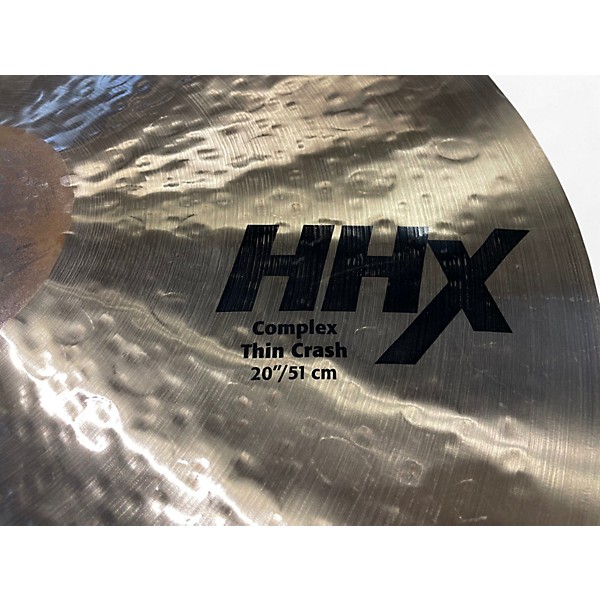 Used SABIAN 20in HHX Complex Thin Crash Cymbal