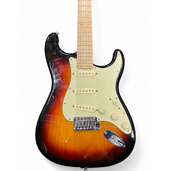 Used Fender American Deluxe Stratocaster 3 Color Sunburst Solid Body Electric Guitar