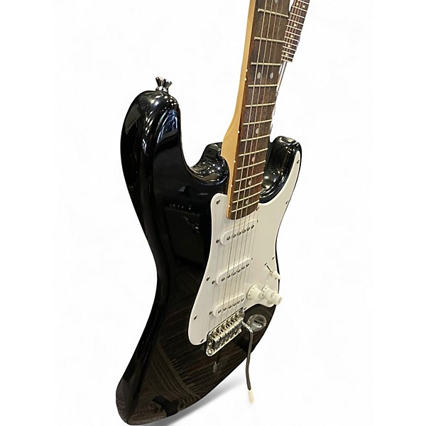 Used Squier Standard Stratocaster Black Solid Body Electric Guitar