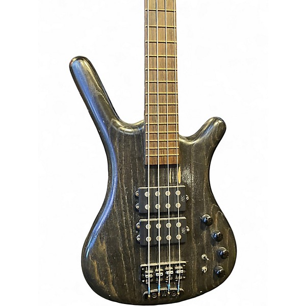 Used Warwick Corvette $$ Black Electric Bass Guitar