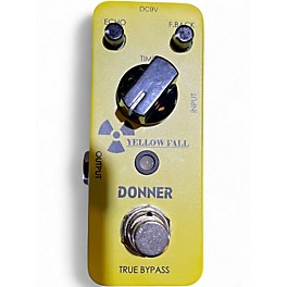 Used Donner Yellow Fall Bypass Effect Pedal