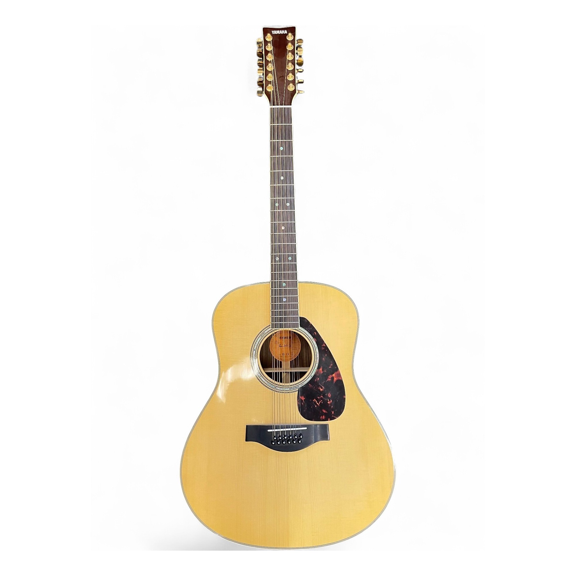 Used Yamaha LL16-12 Natural 12 String Acoustic Electric Guitar