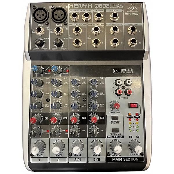 Used Behringer Xenyx Q802USB Unpowered Mixer