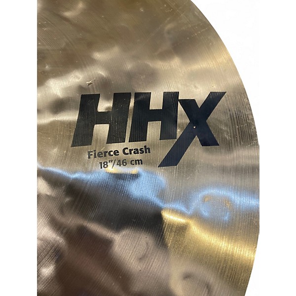 Used SABIAN 18in HHX FIERCE CRASH Cymbal