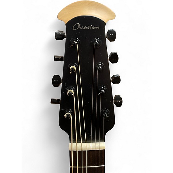 Used Ovation 1788TX 8 String Guitar Carbon Black Acoustic Electric Guitar