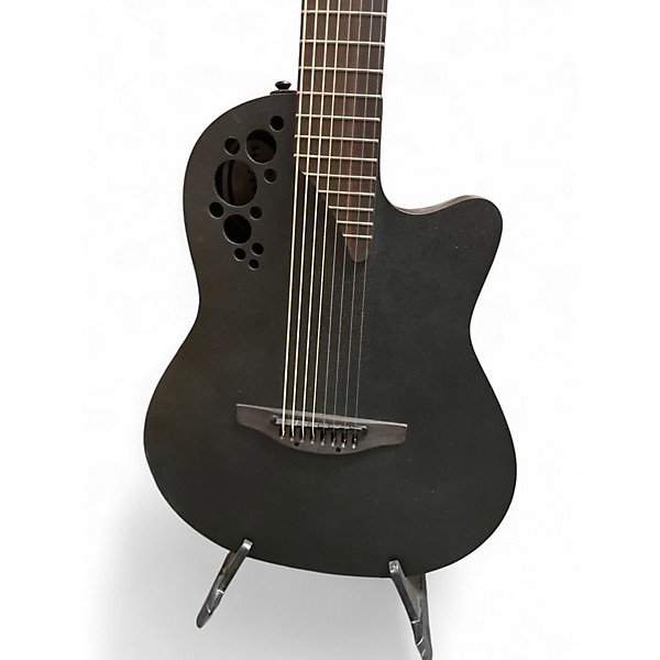 Used Ovation 1788TX 8 String Guitar Carbon Black Acoustic Electric Guitar