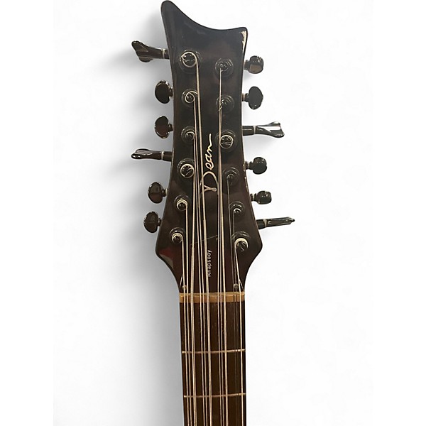 Used Dean Rhapsody 12 String Bass Trans Black Electric Bass Guitar