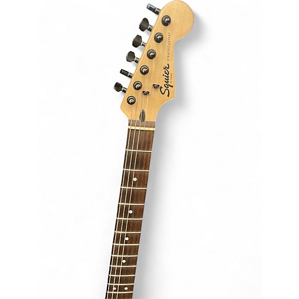 Used Squier Bullet Stratocaster HSS Black Solid Body Electric Guitar