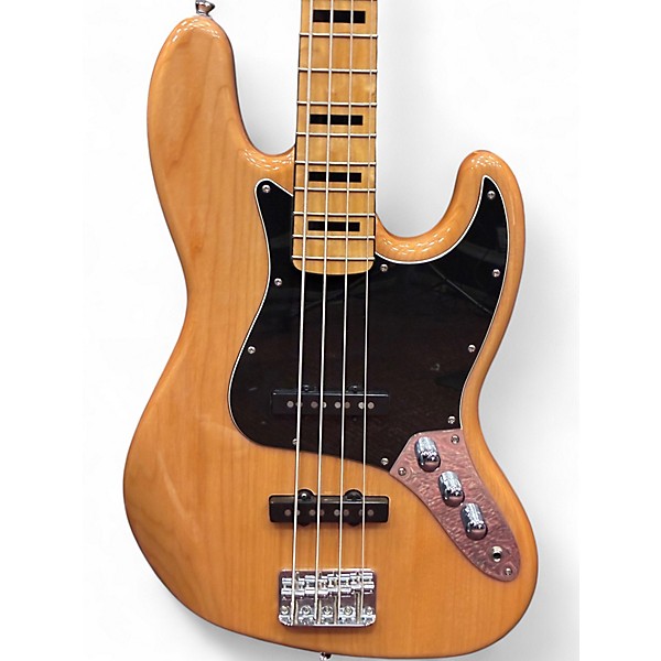 Used Squire jazz bass Natural Electric Bass Guitar