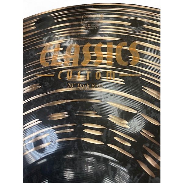 Used MEINL 20in DARK CLASSIC RIDE Cymbal