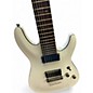 Used Schecter Guitar Research Demon 7 String white Solid Body Electric Guitar