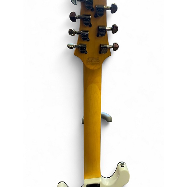 Used Schecter Guitar Research Demon 7 String white Solid Body Electric Guitar