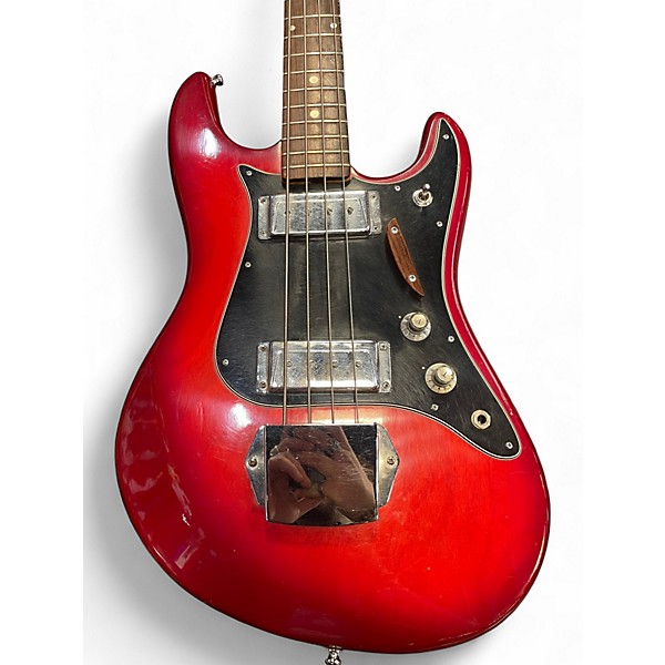 Used 2002 Epiphone QINGDAO BASS CHERRY BURST Electric Bass Guitar
