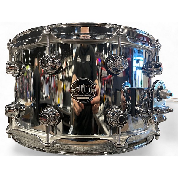Used DW 14X8 Performance Series Steel Snare Chrome Drum
