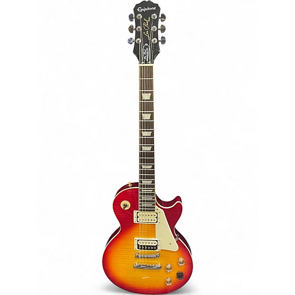 Used Epiphone Les Paul Standard Pro Cherry Sunburst Solid Body Electric Guitar
