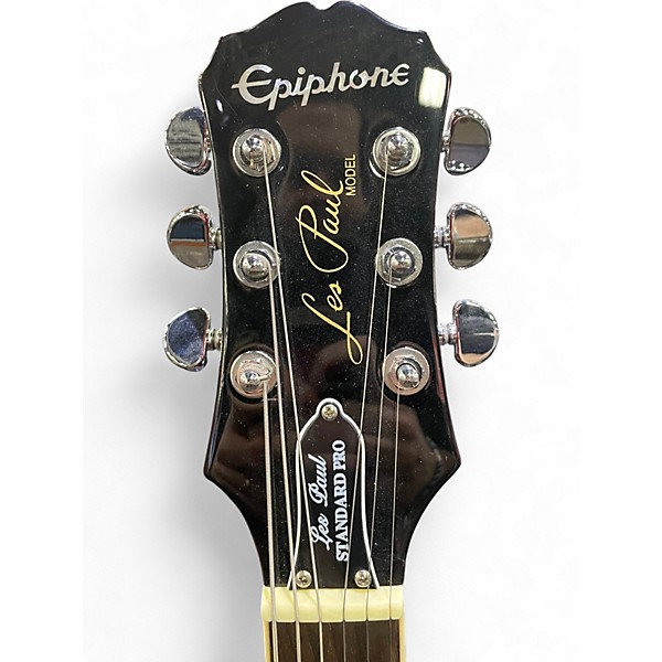 Used Epiphone Les Paul Standard Pro Cherry Sunburst Solid Body Electric Guitar
