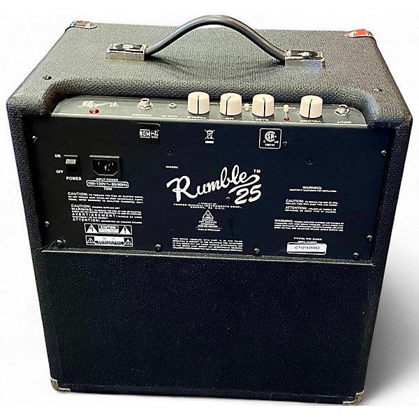 Used Fender Rumble 25 25W 1x8 Bass Combo Amp