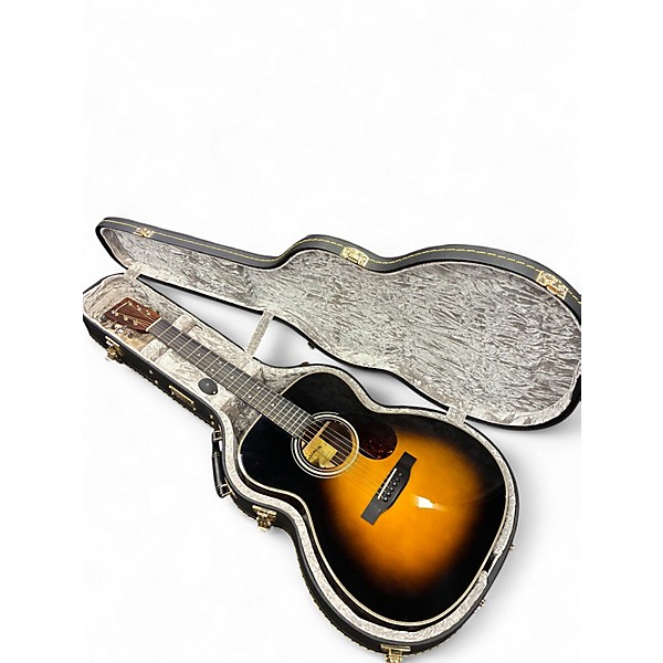Used Eastman E20 OM 2 Color Sunburst Acoustic Guitar