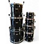 Used Pearl 7 Piece Reference Pure Black Drum Kit thumbnail
