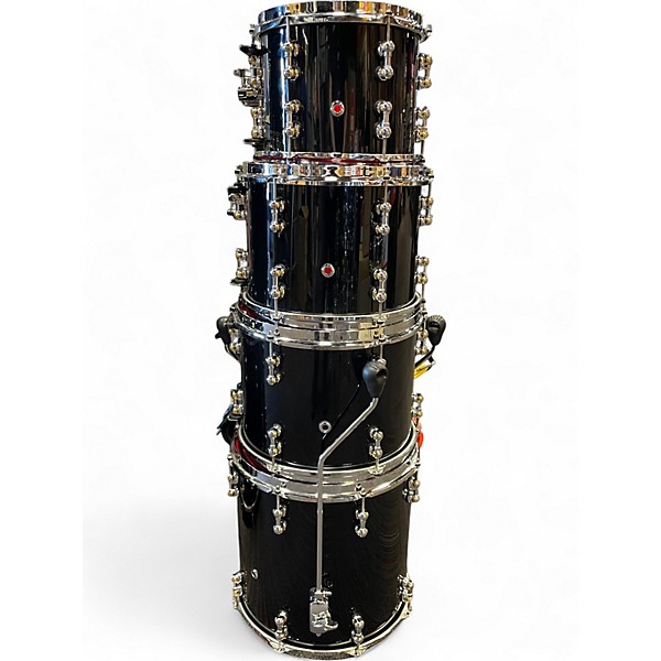 Used Pearl 7 Piece Reference Pure Black Drum Kit