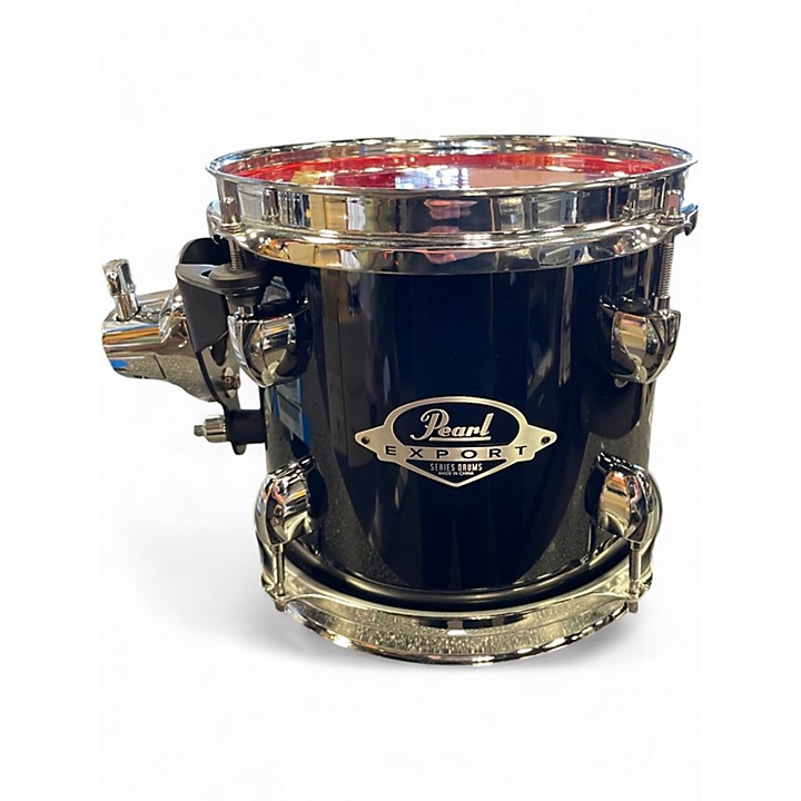Used Pearl 8X7 Export Series Mounted Tom Black Drum Black 89
