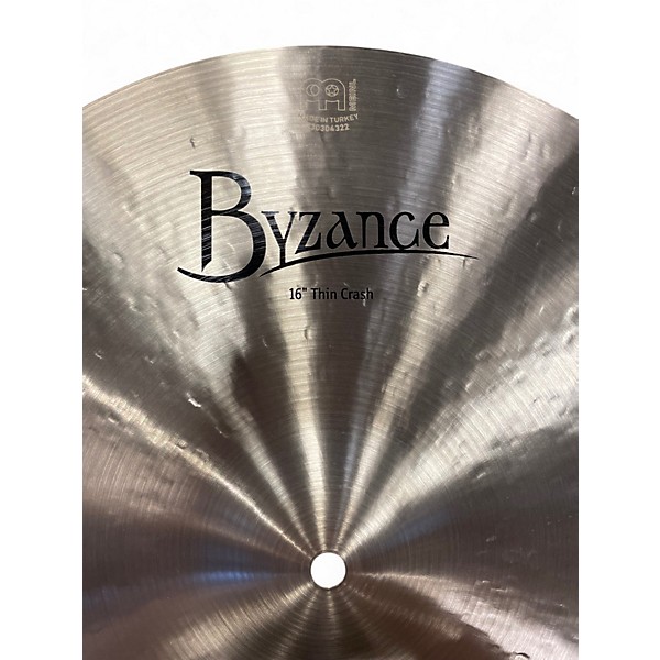 Used MEINL 16in Byzance Thin Crash Cymbal