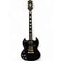 Used Epiphone SG Custom Left Handed Black and Gold Solid Body Electric Guitar thumbnail