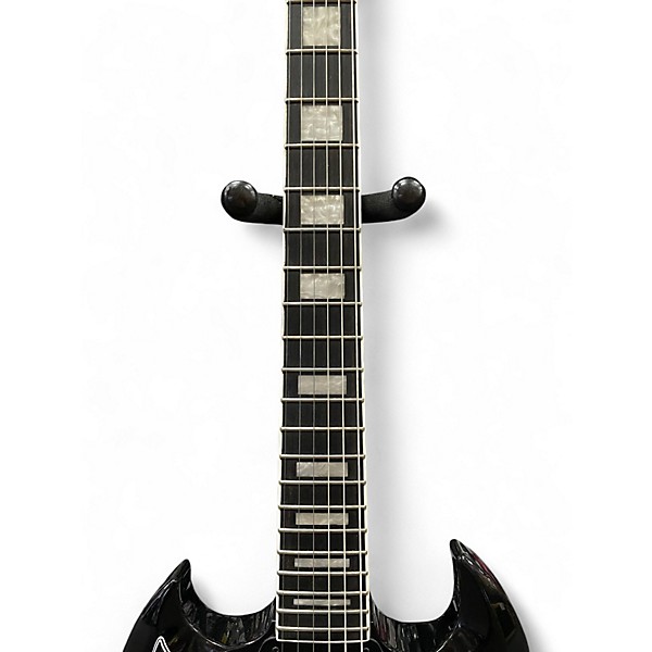 Used Epiphone SG Custom Left Handed Black and Gold Solid Body Electric Guitar
