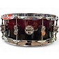 Used PDP by DW 5X14 Concept Series Snare Red to Black Fade Drum thumbnail