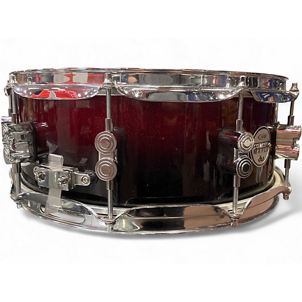Used PDP by DW 5X14 Concept Series Snare Red to Black Fade Drum