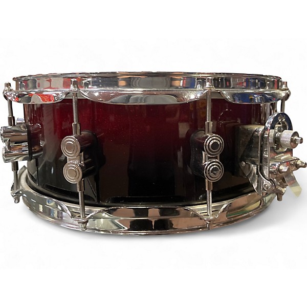 Used PDP by DW 5X14 Concept Series Snare Red to Black Fade Drum