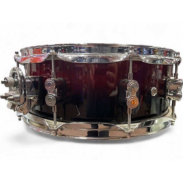 Used PDP by DW 5X14 Concept Series Snare Red to Black Fade Drum