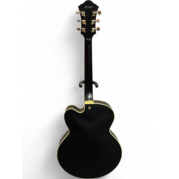 Used Ibanez AF75G Black Hollow Body Electric Guitar