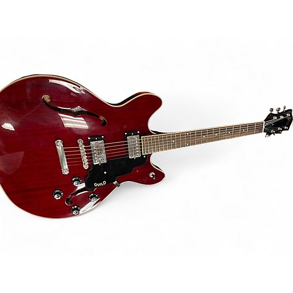 Used Guild SF1-DC Charcoal Red Hollow Body Electric Guitar