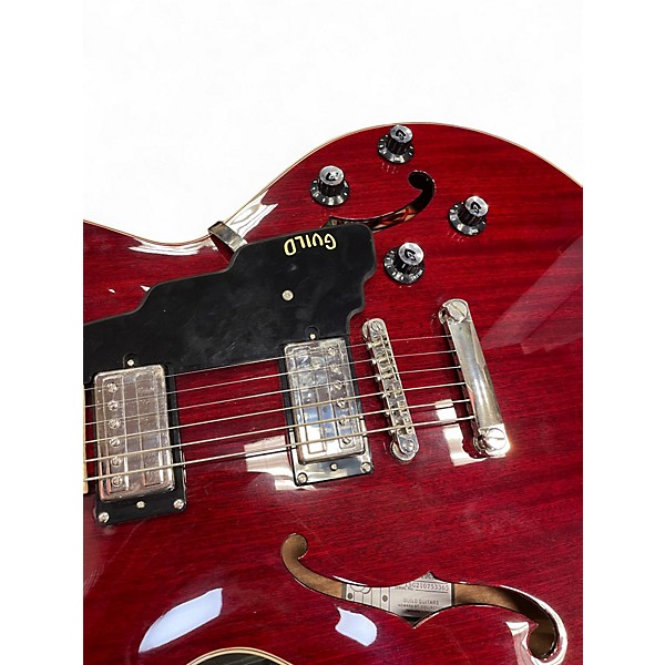 Used Guild SF1-DC Charcoal Red Hollow Body Electric Guitar
