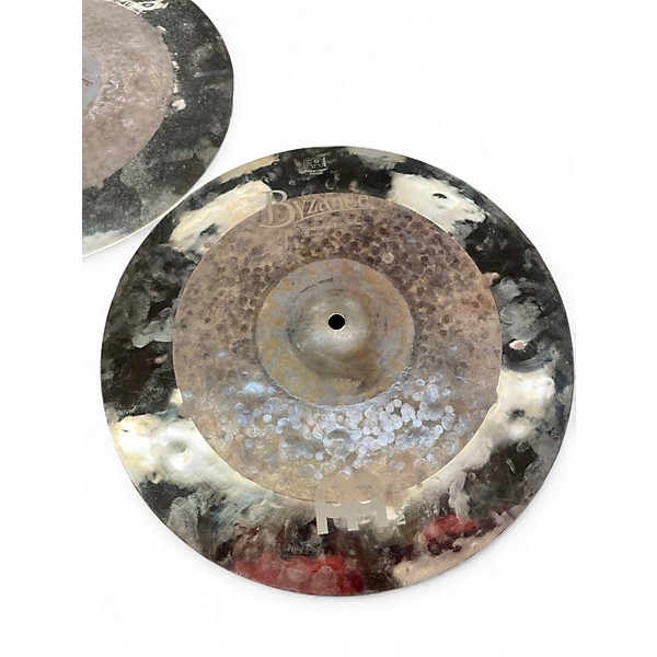 Used MEINL 15in BYZANCE 15IN DUAL HI-HAT Cymbal