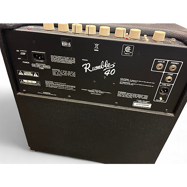 Used Fender Rumble 40 Bass Combo Amp