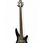 Used Ibanez 5 string bass Grey Electric Bass Guitar thumbnail