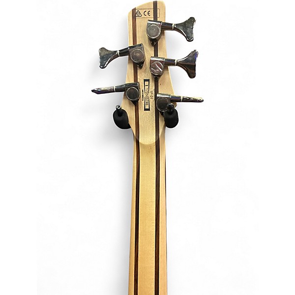 Used Ibanez 5 string bass Grey Electric Bass Guitar