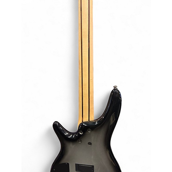 Used Ibanez 5 string bass Grey Electric Bass Guitar