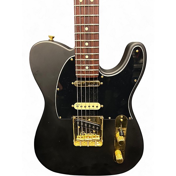 Used Fender American Mod Shop Telecaster Satin Black Solid Body Electric Guitar