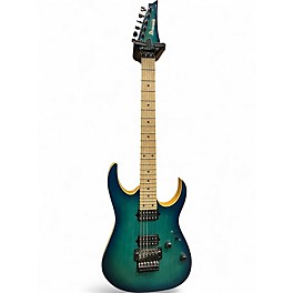 Used Ibanez RG652AHM-NGB NEBULA GREEN BURST Solid Body Electric Guitar