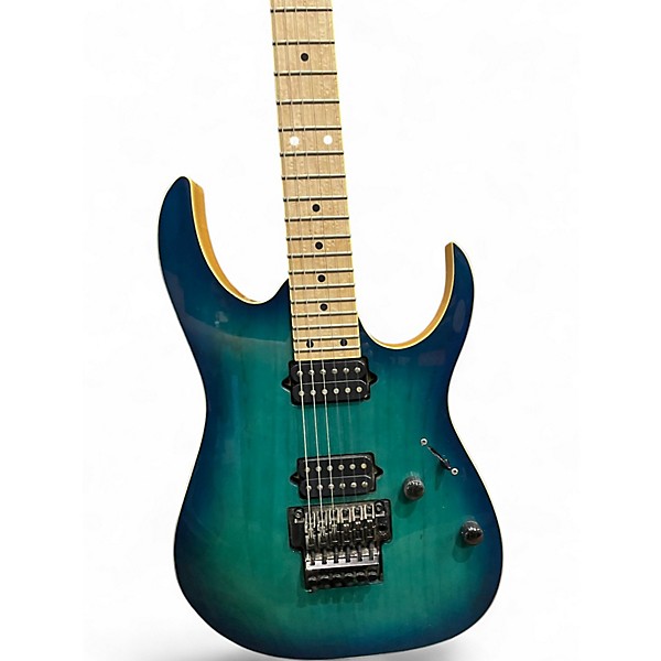 Used Ibanez RG652AHM-NGB NEBULA GREEN BURST Solid Body Electric Guitar