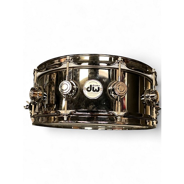 Used DW 14in Collector's Series Snare Nickel Over Brass Black Drum
