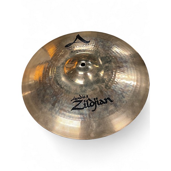 Used Zildjian 14in A Custom Hi Hat Pair Cymbal