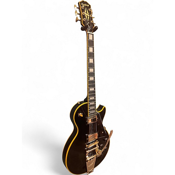 Used Epiphone Joe Bonamassa Les Paul Custom Black and Gold Solid Body Electric Guitar