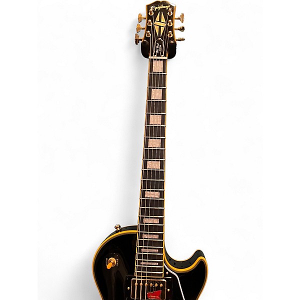 Used Epiphone Joe Bonamassa Les Paul Custom Black and Gold Solid Body Electric Guitar